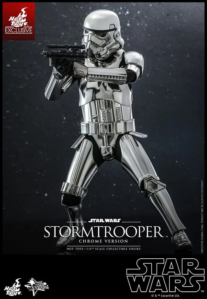 Star Wars Movie Masterpiece 1/6 Stormtrooper Chrome Version akciófigura 30 cm termékfotó