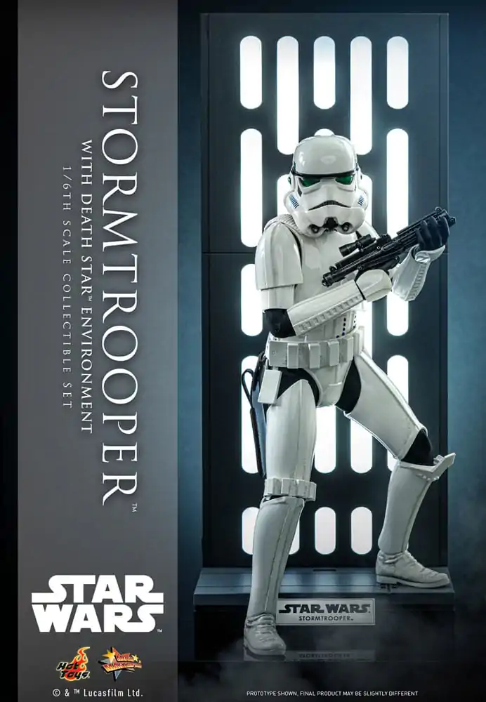 Star Wars Movie Masterpiece 1/6 Stormtrooper with Death Star Environment akciófigura 30 cm termékfotó