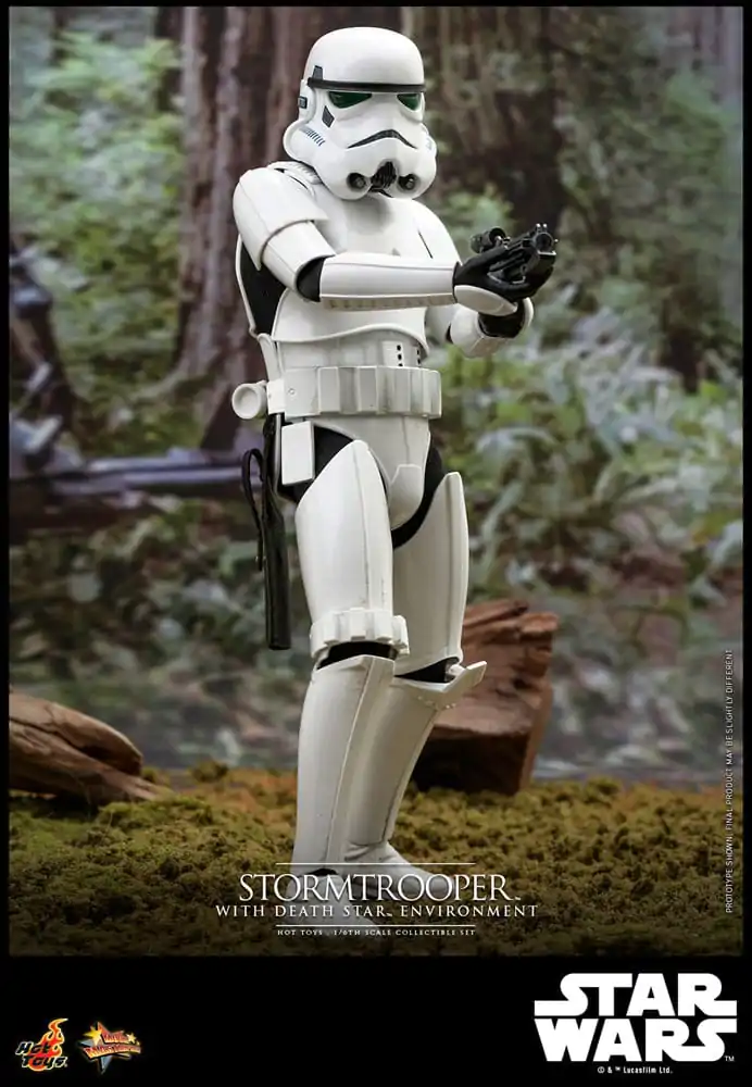 Star Wars Movie Masterpiece 1/6 Stormtrooper with Death Star Environment akciófigura 30 cm termékfotó