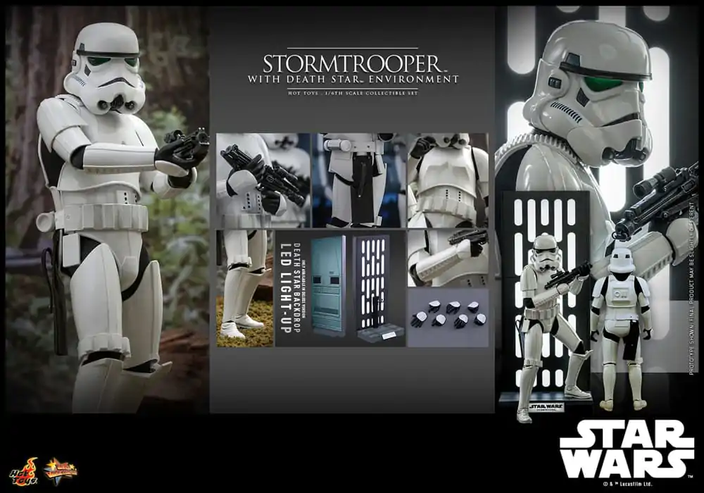 Star Wars Movie Masterpiece 1/6 Stormtrooper with Death Star Environment akciófigura 30 cm termékfotó