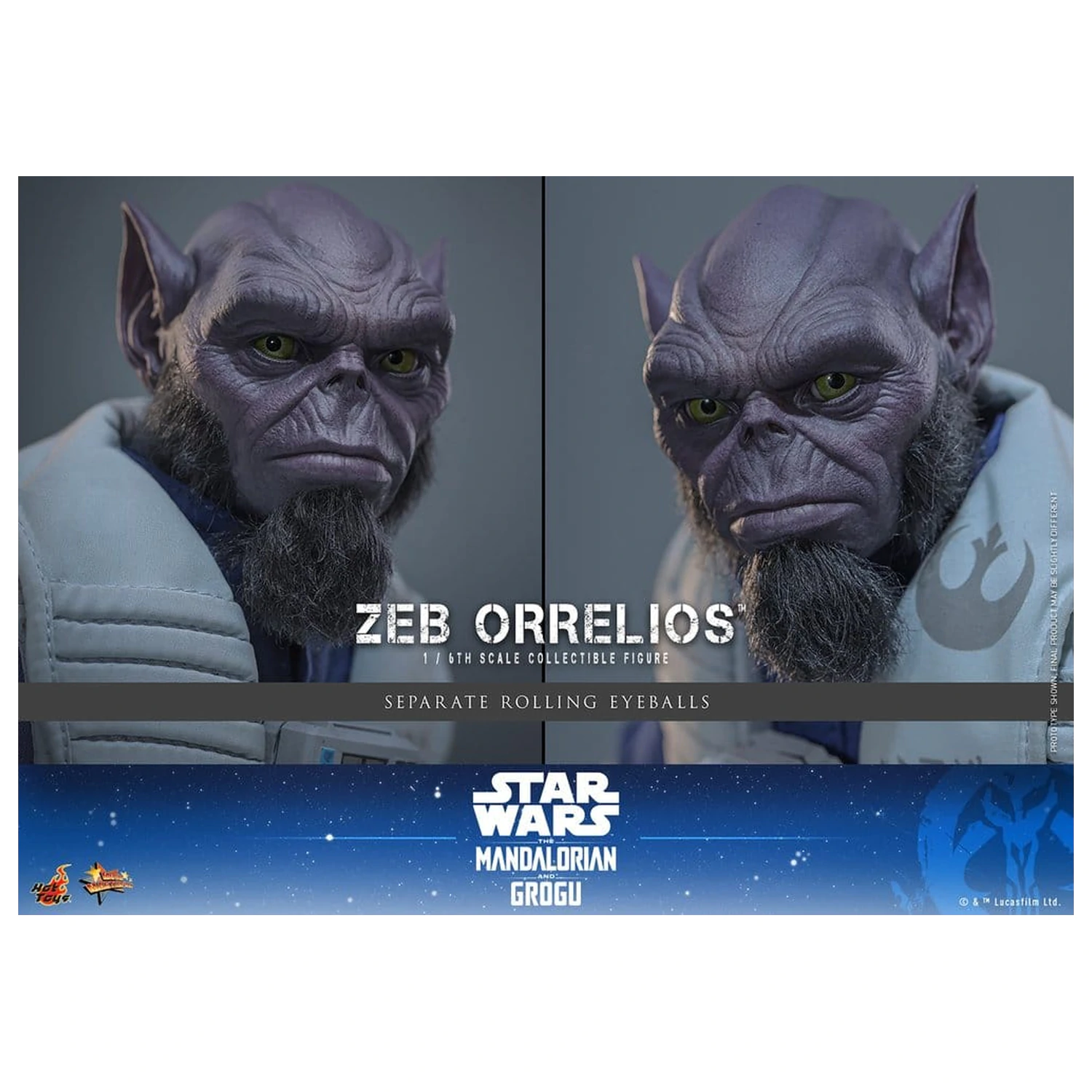 Star Wars Movie Masterpiece 1/6 Zeb Orrelios akciófigura 33 cm termékfotó