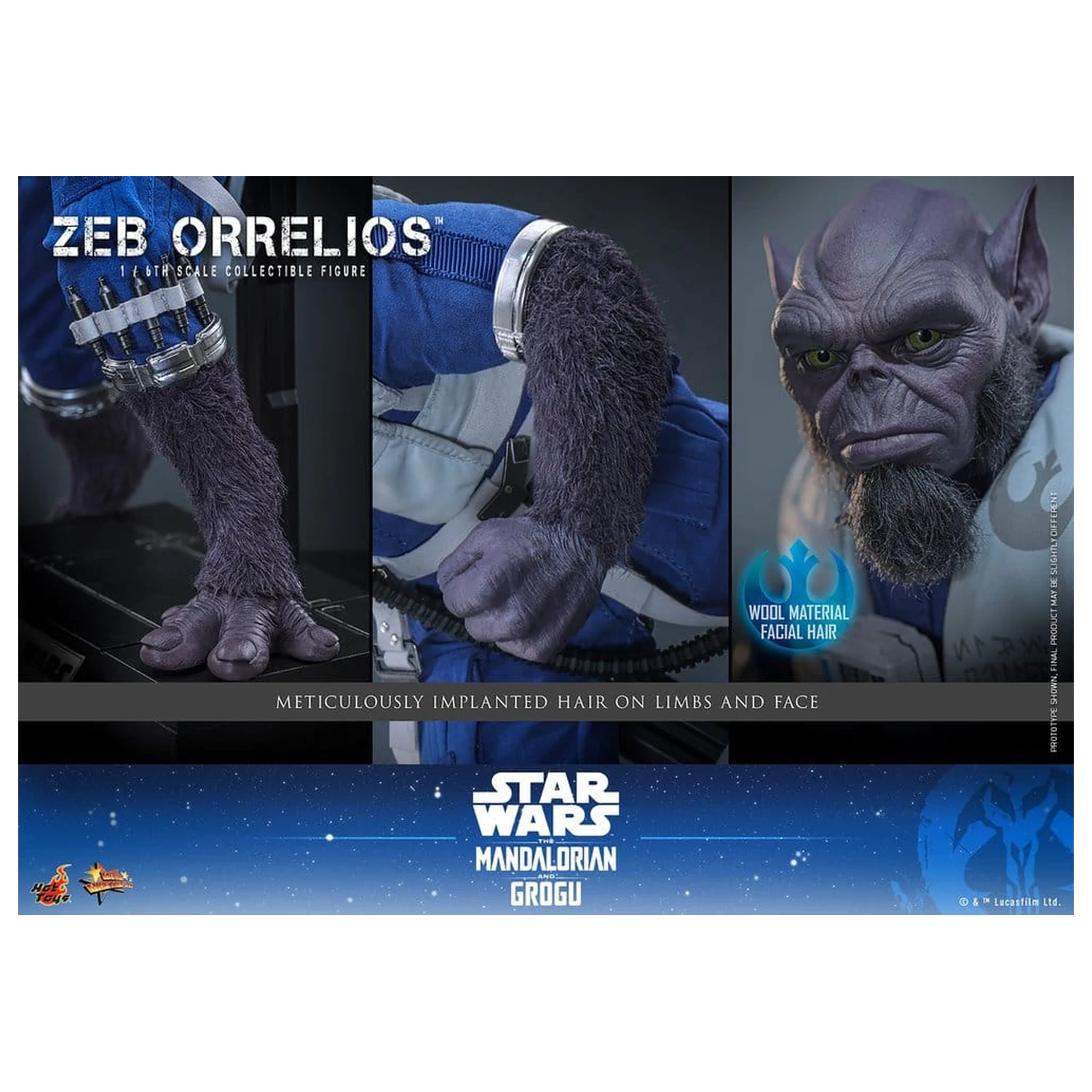Star Wars Movie Masterpiece 1/6 Zeb Orrelios akciófigura 33 cm termékfotó