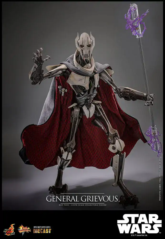 Star Wars Movie Masterpiece Diecast 1/6 General Grievous akciófigura 42 cm termékfotó