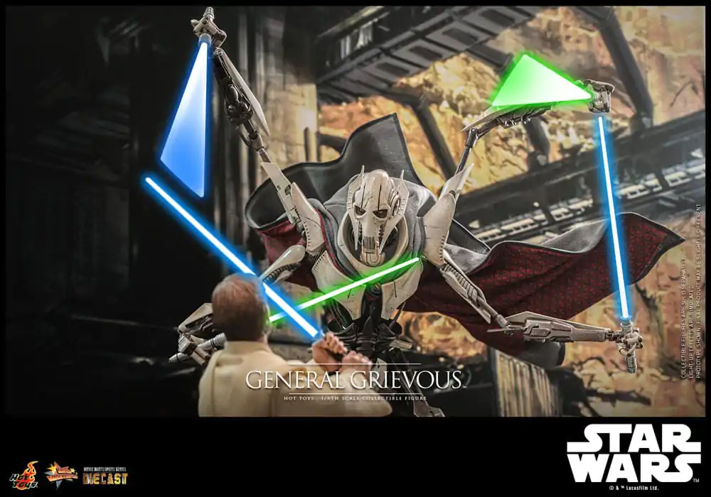 Star Wars Movie Masterpiece Diecast 1/6 General Grievous akciófigura 42 cm termékfotó