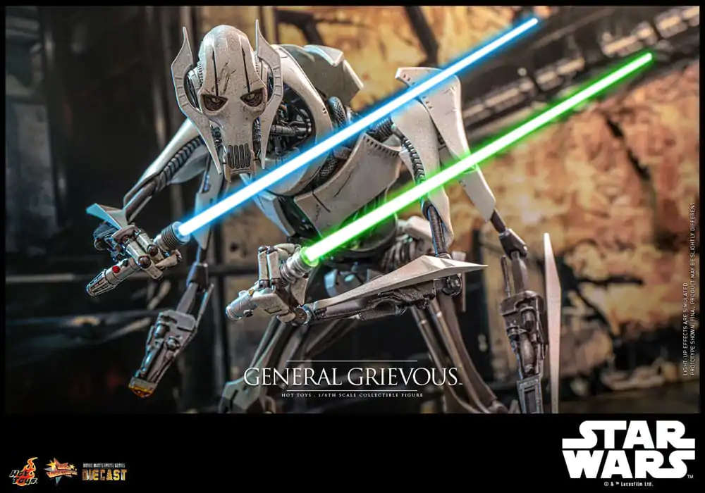 Star Wars Movie Masterpiece Diecast 1/6 General Grievous akciófigura 42 cm termékfotó