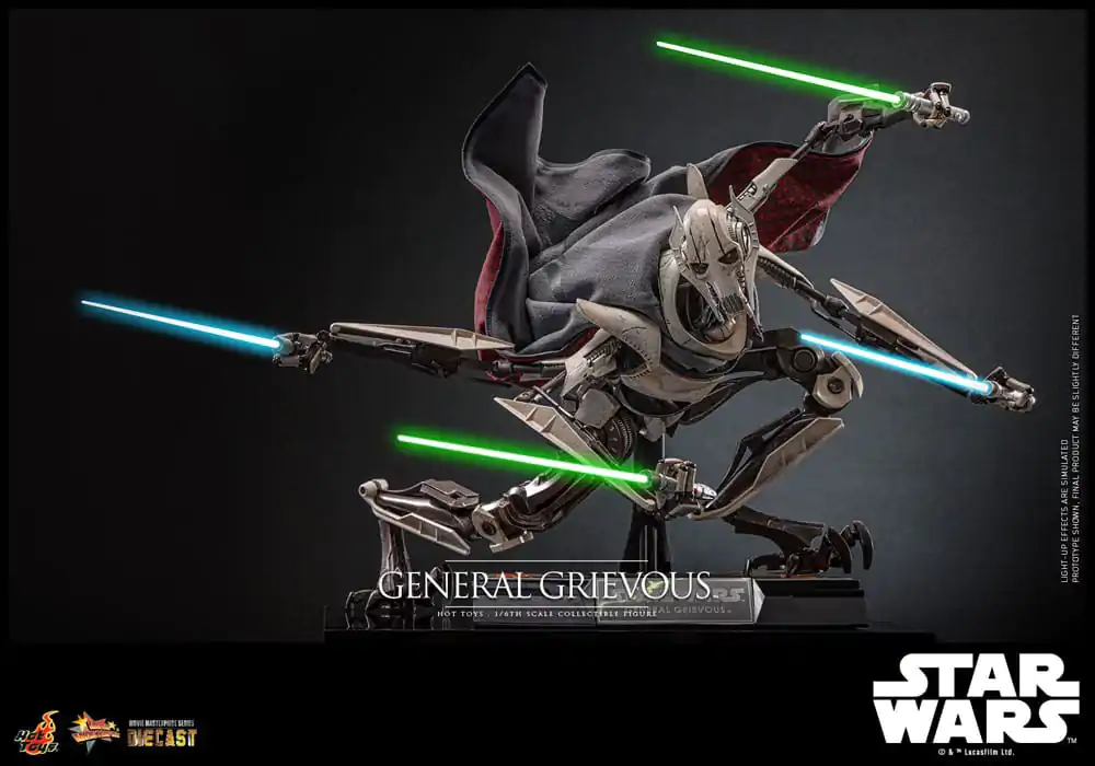 Star Wars Movie Masterpiece Diecast 1/6 General Grievous akciófigura 42 cm termékfotó