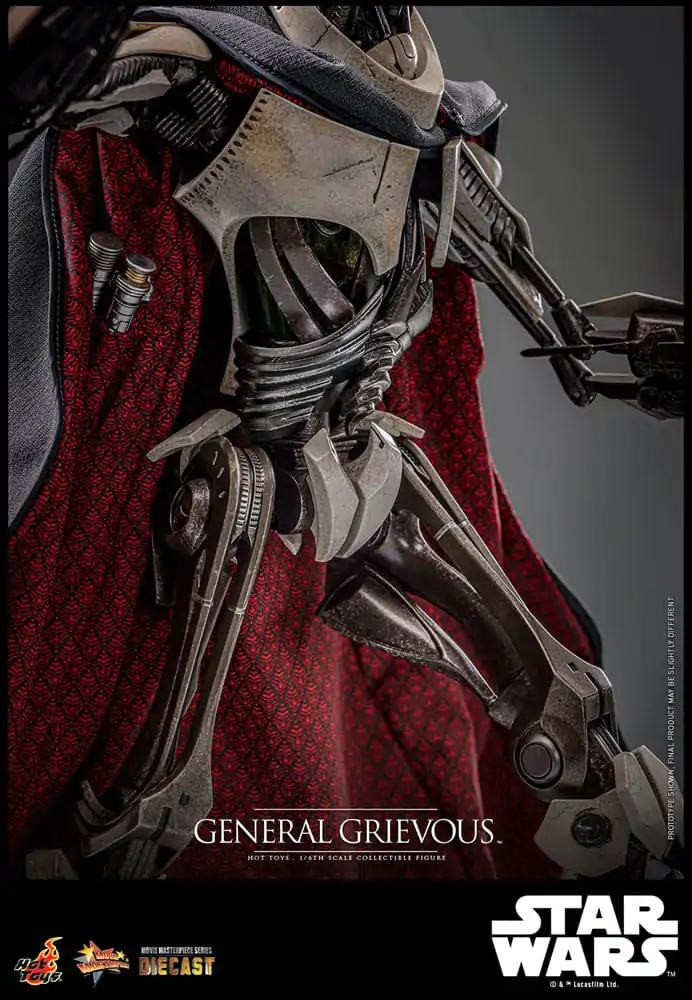 Star Wars Movie Masterpiece Diecast 1/6 General Grievous akciófigura 42 cm termékfotó