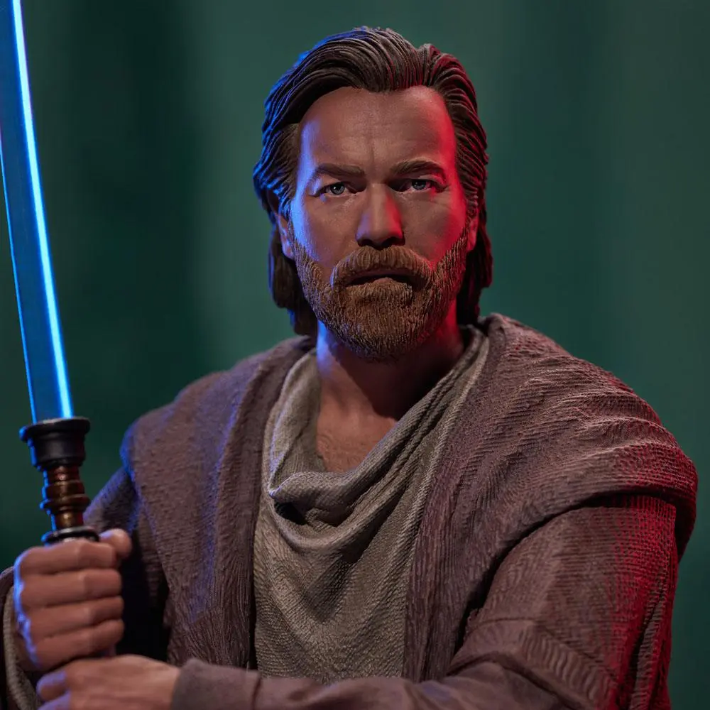 Star Wars: Obi-Wan Kenobi 1/6 Obi-Wan Kenobi mellszobor figura 15 cm termékfotó