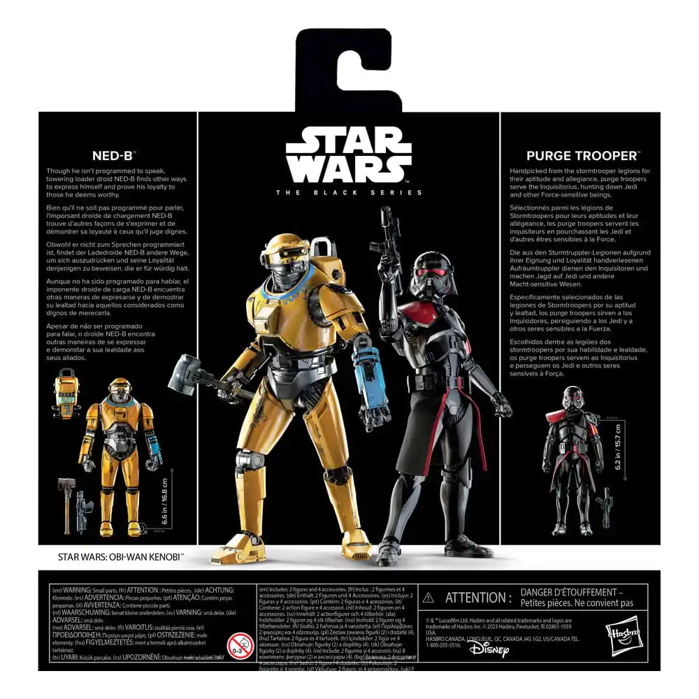 Star Wars: Obi-Wan Kenobi Black Series NED-B & Purge Trooper Exkluzív 2 db-os akciófigura csomag 15 cm termékfotó