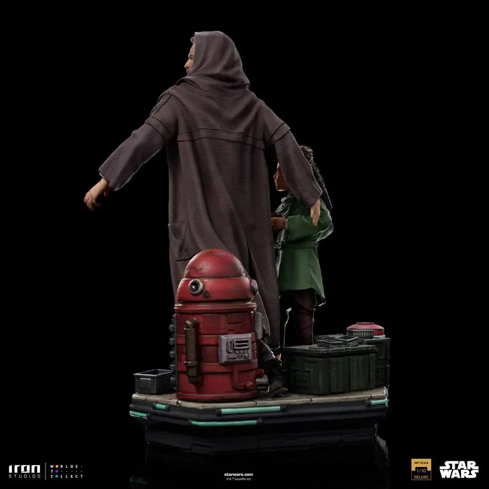 Star Wars: Obi-Wan Kenobi Deluxe Art Scale 1/10 Obi-Wan & Young Leia szobor figura 20 cm termékfotó