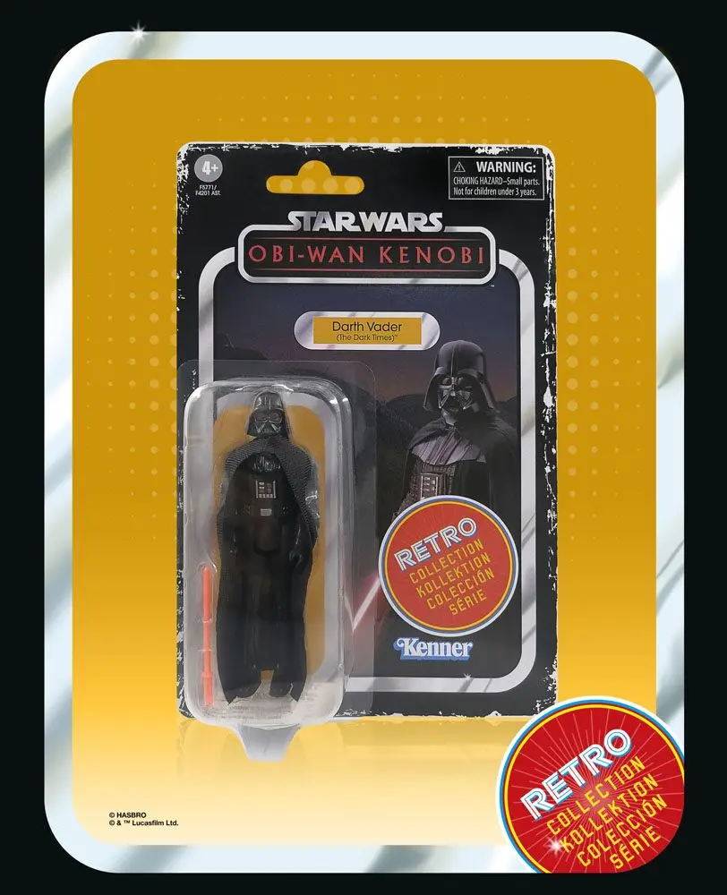 Star Wars: Obi-Wan Kenobi Retro Collection 2022 Darth Vader (The Dark Times) akciófigura 10 cm termékfotó