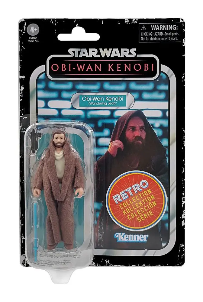 Star Wars: Obi-Wan Kenobi Retro Collection 2022 Obi-Wan Kenobi (Wandering Jedi) akciófigura 10 cm termékfotó