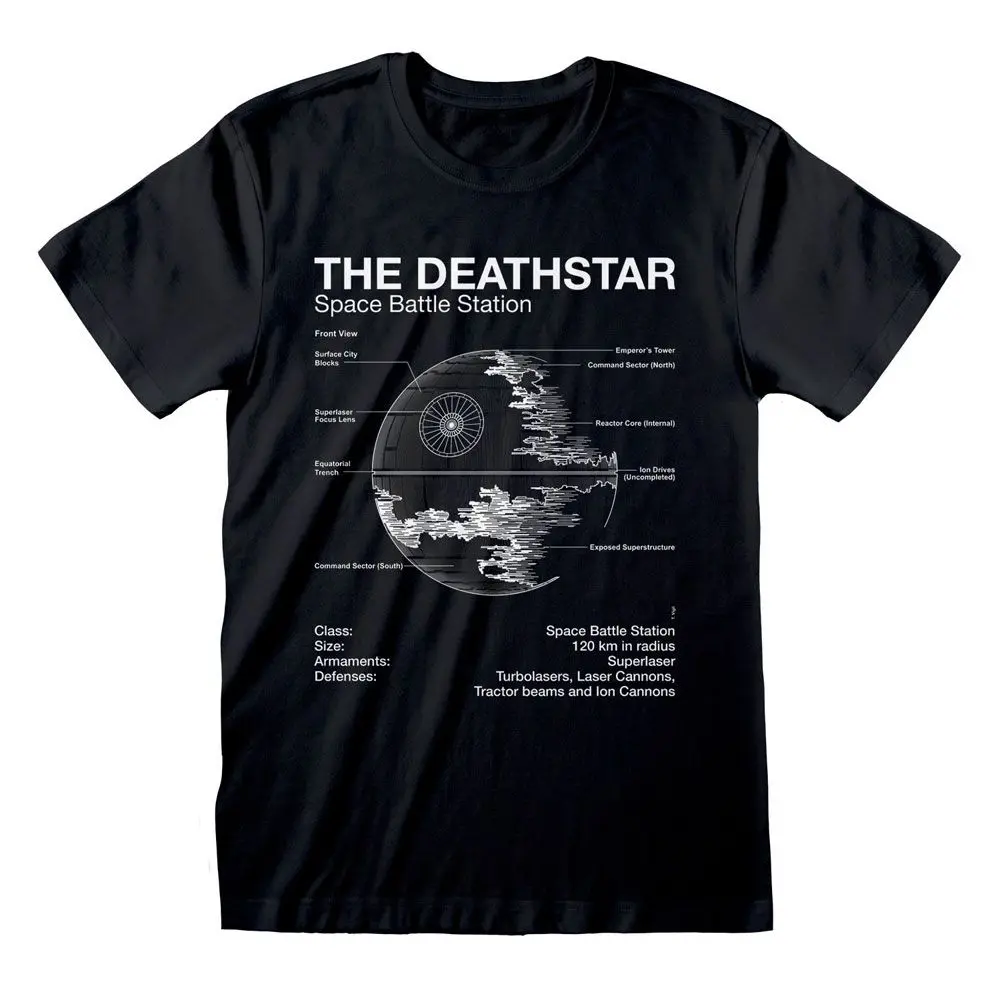 Star Wars póló Death Star Sketch termékfotó