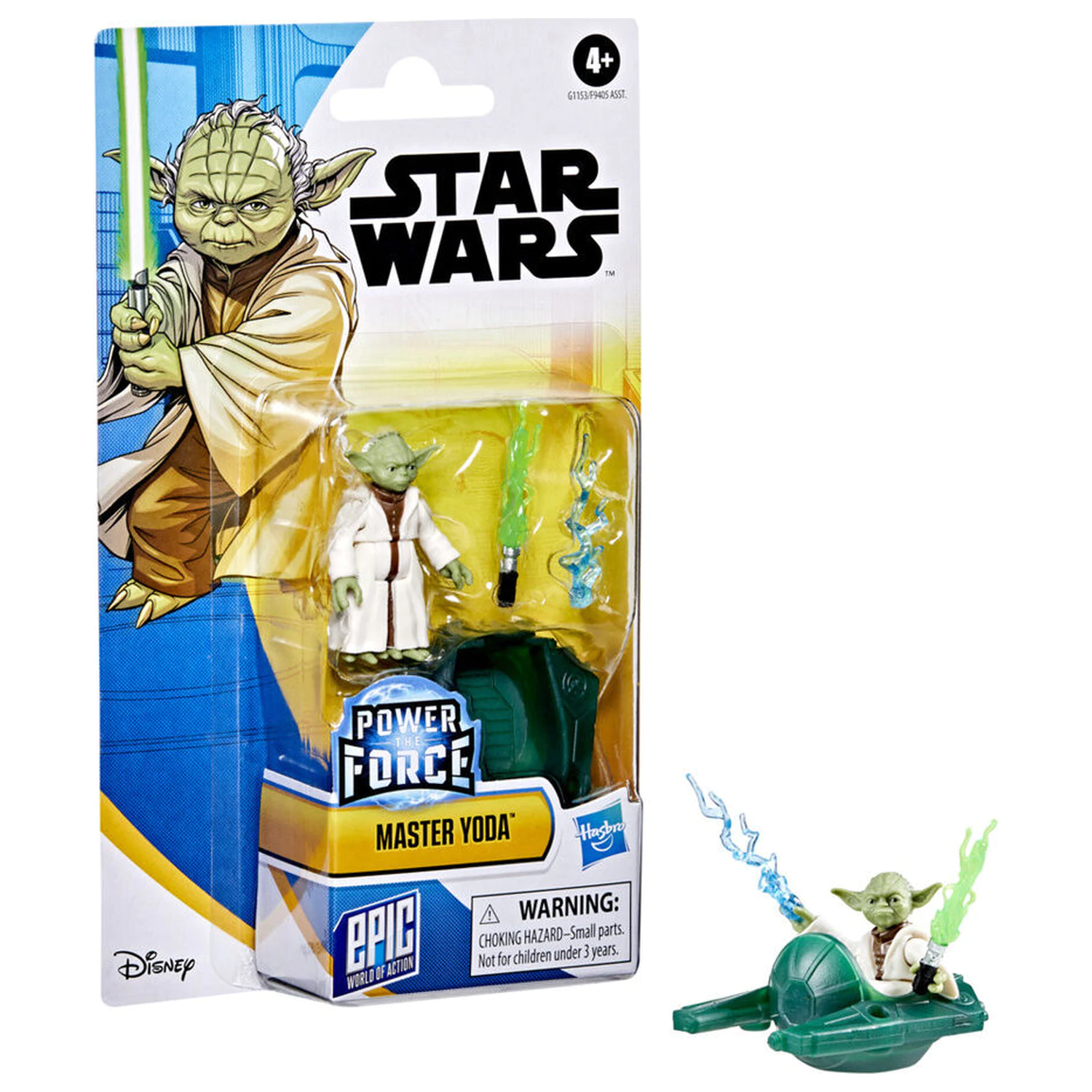 Star Wars Power the Force Master Yoda figura 5cm termékfotó