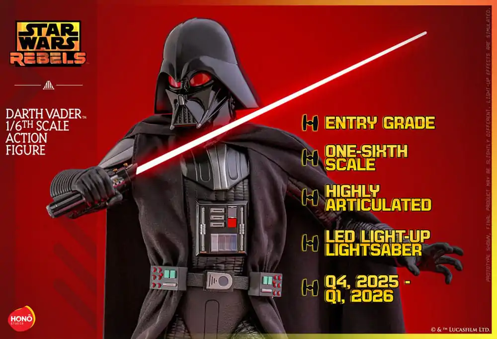 Star Wars: Rebels 1/6 Darth Vader akciófigura 34 cm termékfotó
