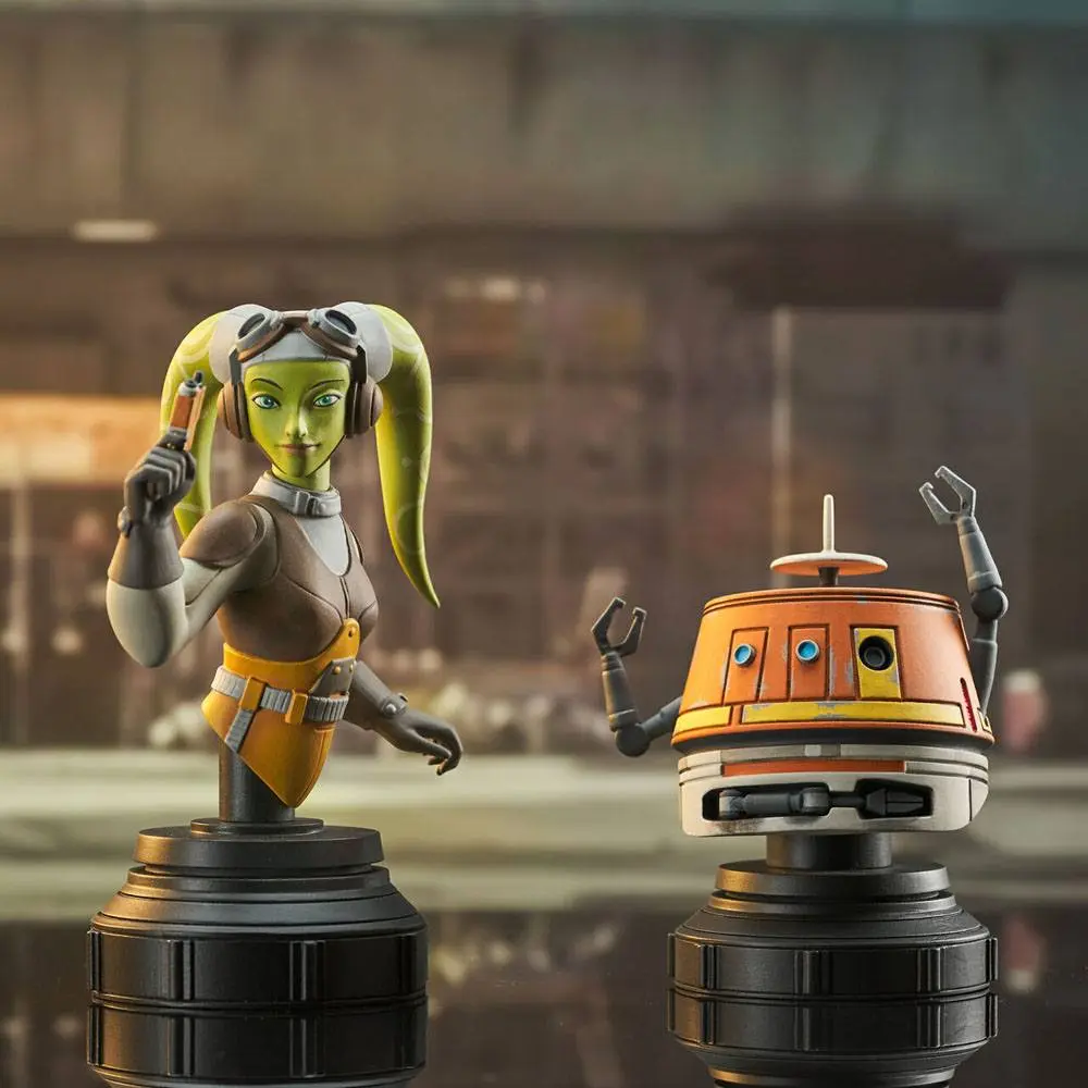 Star Wars Rebels Hera &amp; Chopper mellszobor figura csomag 15 cm termékfotó