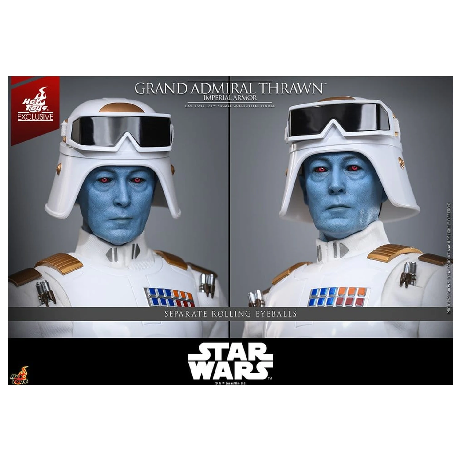 Star Wars: Rebels Television Masterpiece akciófigura 1/6 Grand Admiral Thrawn (Imperial Armor) 32 cm termékfotó