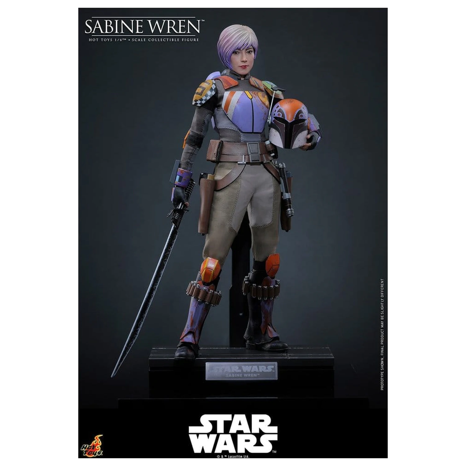 Star Wars: Rebels Television Masterpiece akciófigura 1/6 Sabine Wren 29 cm termékfotó