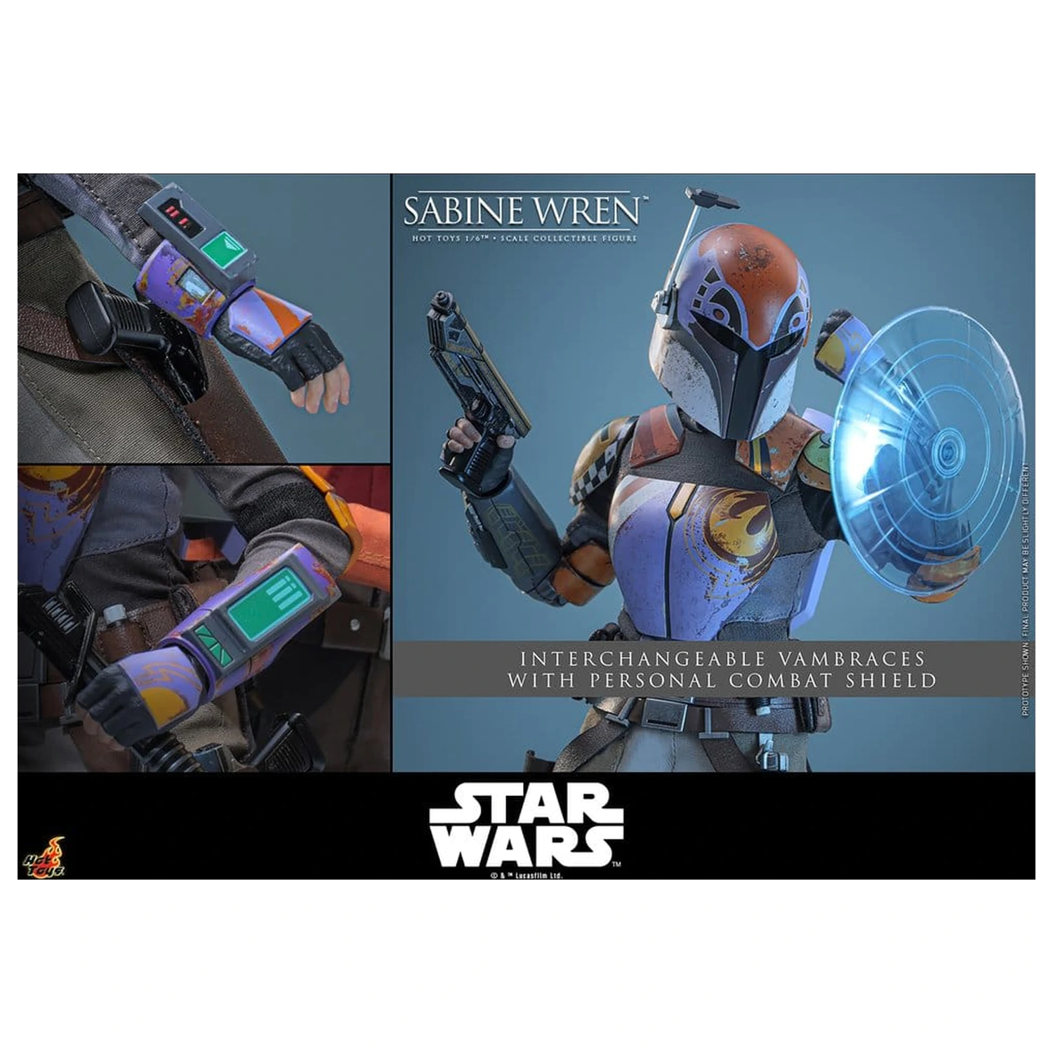 Star Wars: Rebels Television Masterpiece akciófigura 1/6 Sabine Wren 29 cm termékfotó