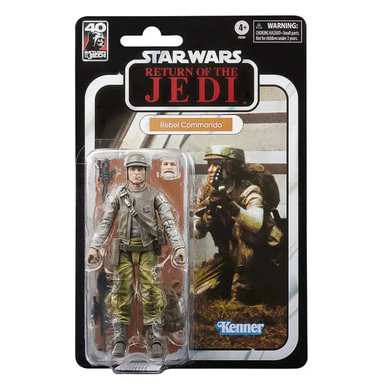 Star Wars Episode VI 40th Anniversary Black Series akciófigura Rebel Commando 15 cm termékfotó