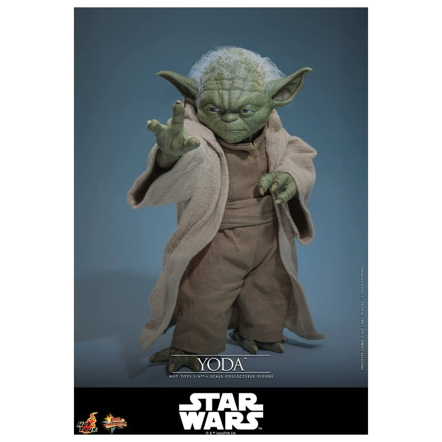 Star Wars: Revenge of the Sith Movie Masterpiece 1/6 Yoda akciófigura 14 cm termékfotó