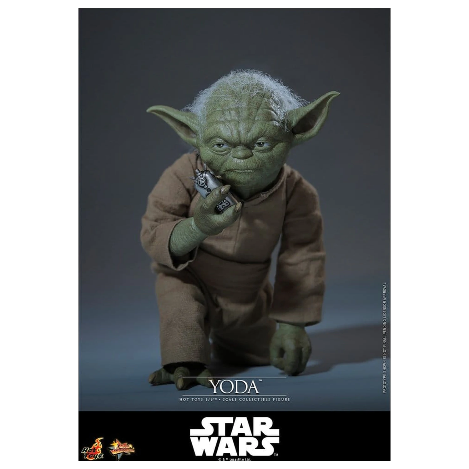 Star Wars: Revenge of the Sith Movie Masterpiece 1/6 Yoda akciófigura 14 cm termékfotó