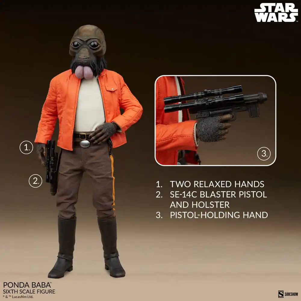 Star Wars Scum & Villainy Action Figure 1/6 Ponda Baba 30 cm termékfotó