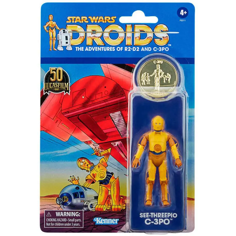 Star Wars Star Wars Droids C3-PO Vintage figura 10cm termékfotó