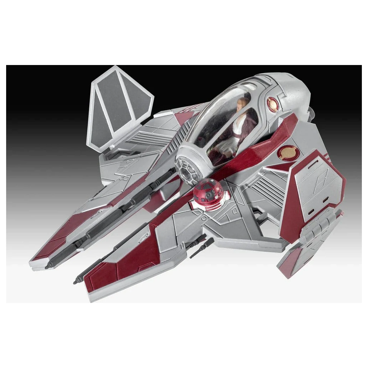 Star Wars Starter Kit Obi-Wan's Starfighter modell készlet 10 cm termékfotó