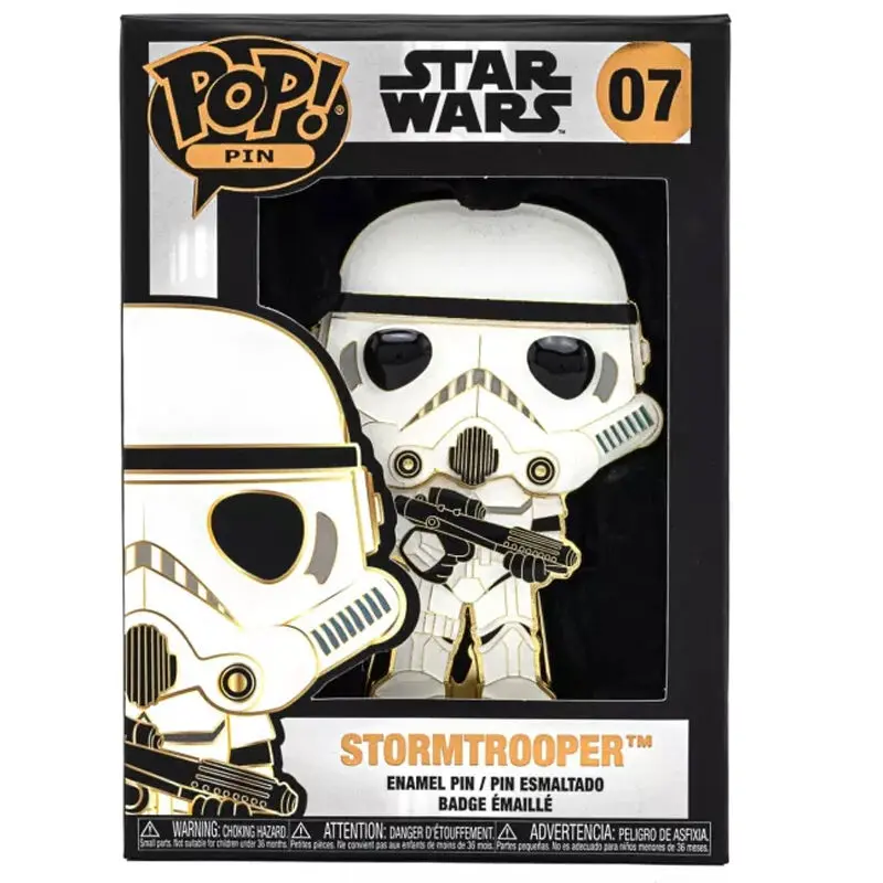 Star Wars StormTrooper Big Enamel POP kitűző 10cm termékfotó