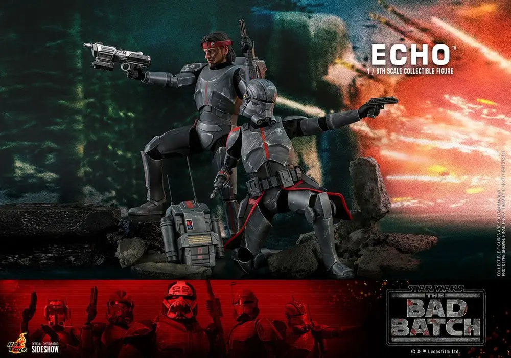 Star Wars The Bad Batch 1/6 Echo akciófigura 29 cm termékfotó