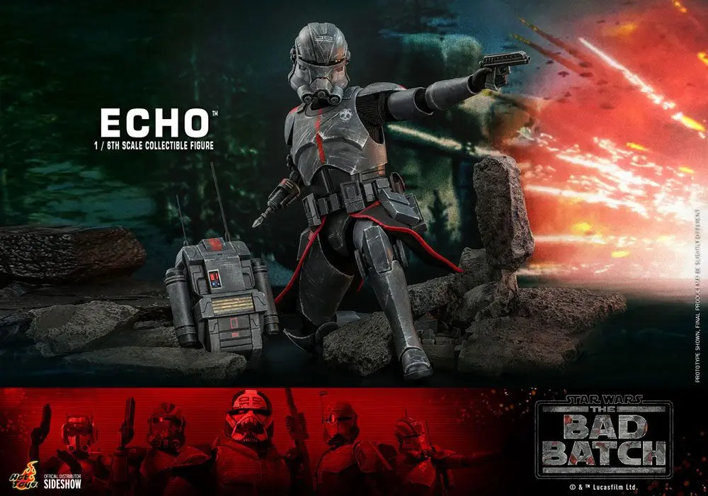 Star Wars The Bad Batch 1/6 Echo akciófigura 29 cm termékfotó