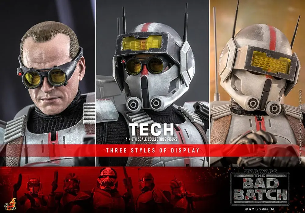 Star Wars: The Bad Batch 1/6 Tech akciófigura 31 cm termékfotó