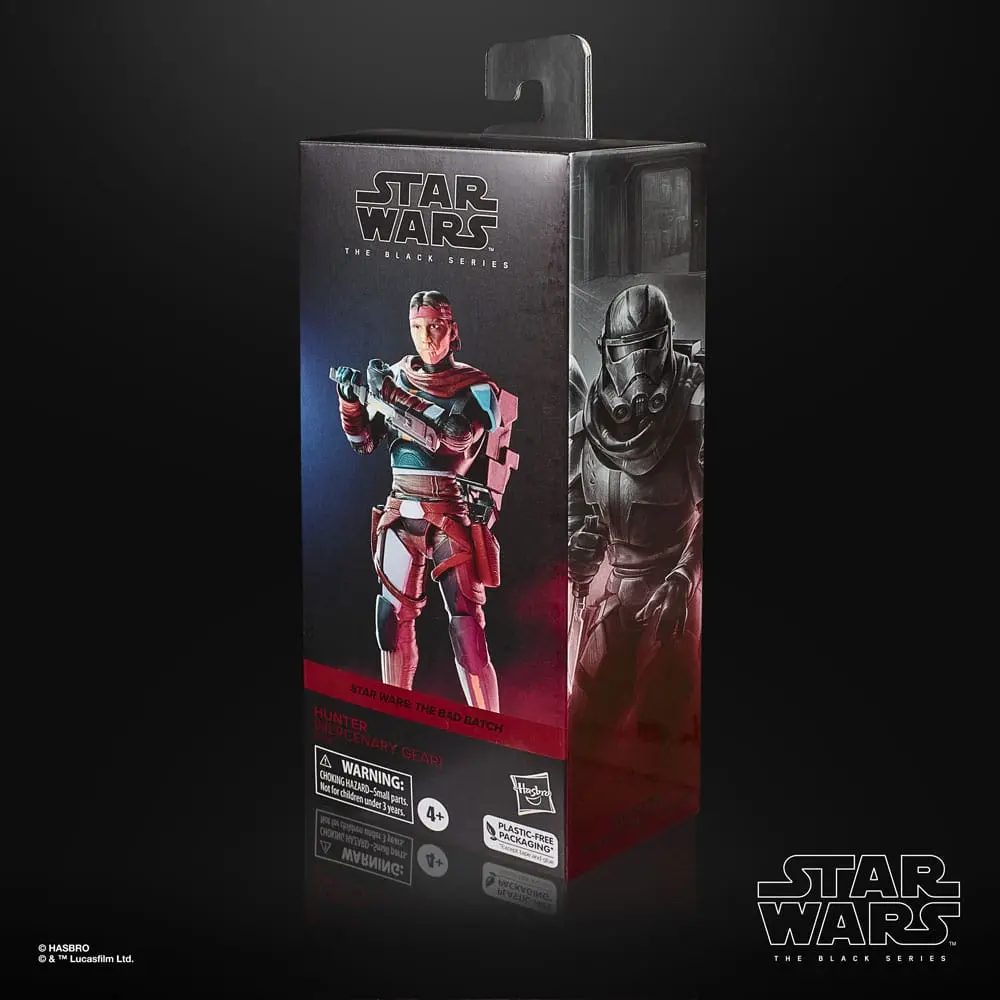 Star Wars: The Bad Batch Black Series Hunter (Mercenary Gear) akciófigura 15 cm termékfotó