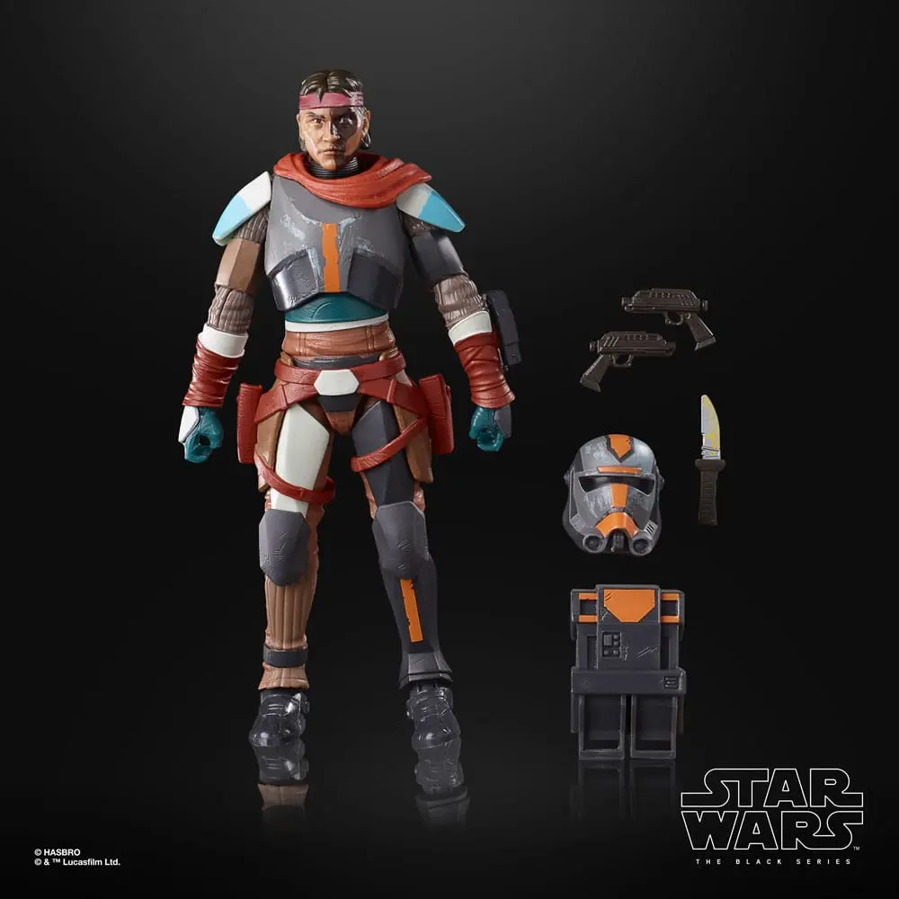 Star Wars: The Bad Batch Black Series Hunter (Mercenary Gear) akciófigura 15 cm termékfotó