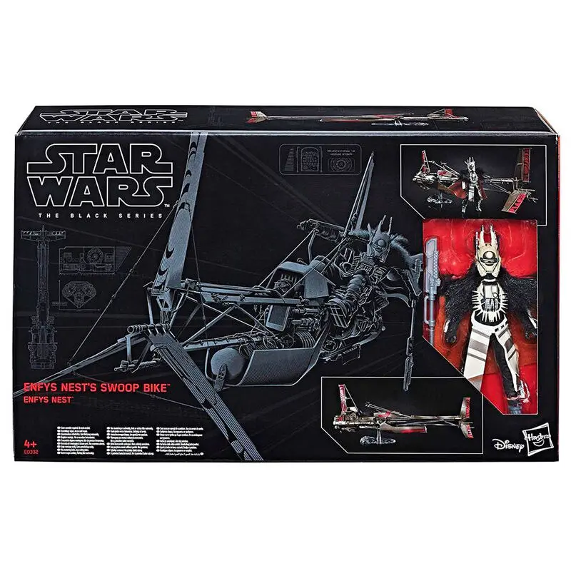 Star Wars The Black Series Enfys Nest with Swoop Bike figura 15cm termékfotó
