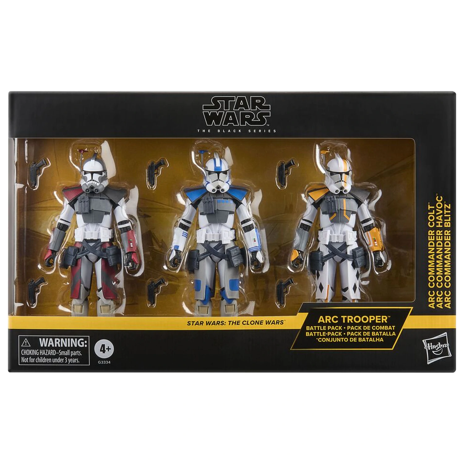 Star Wars The Black Series Star Wars The Clone Wars 3db-os figura csomag 15cm termékfotó
