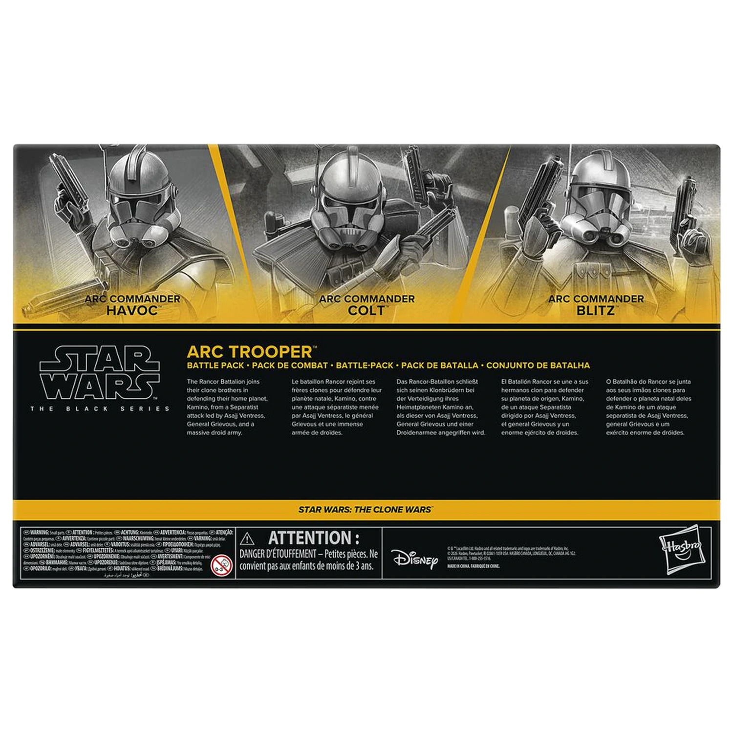 Star Wars The Black Series Star Wars The Clone Wars 3db-os figura csomag 15cm termékfotó