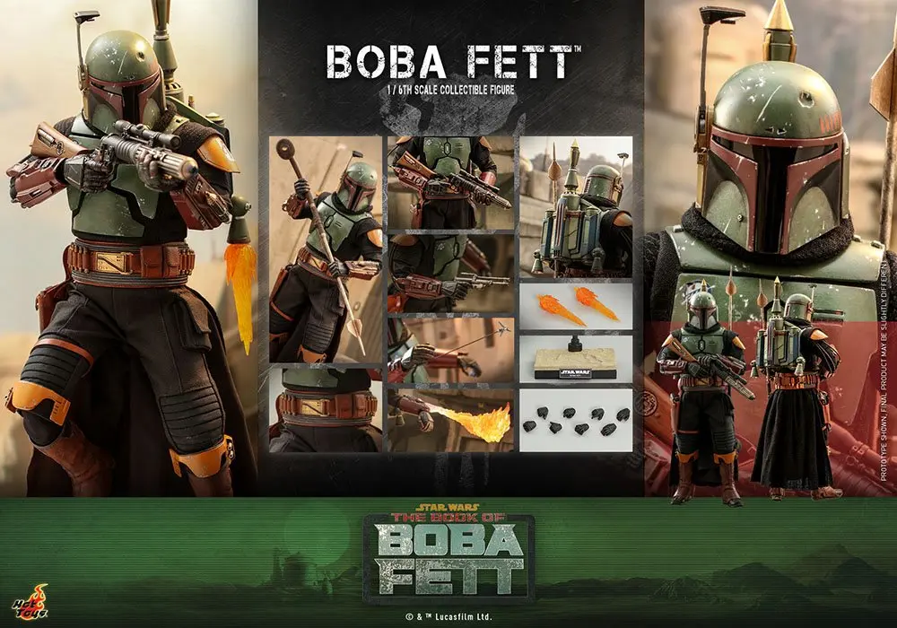 Star Wars: The Book of Boba Fett 1/6 Boba Fett akciófigura 30 cm termékfotó