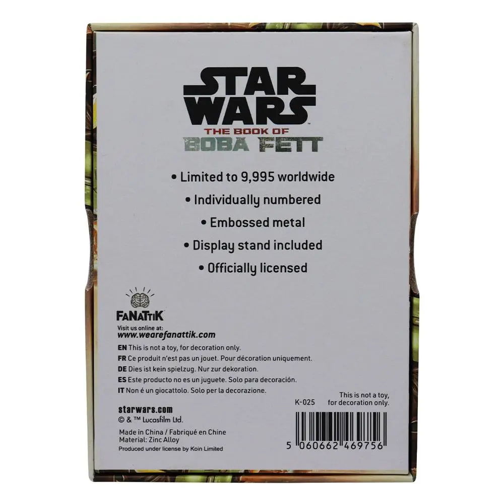 Star Wars The Book of Boba Fett Iconic Scene Collection  Limitált kiadás Ingot termékfotó