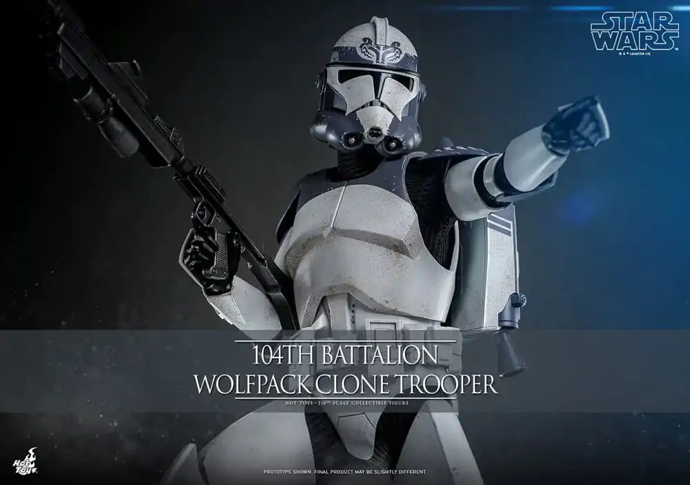 Star Wars The Clone Wars 1/6 104th Battalion Wolfpack Clone Trooper akciófigura 30 cm termékfotó