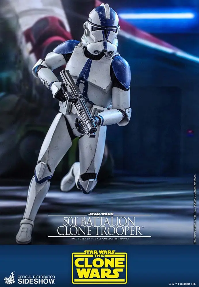 Star Wars The Clone Wars 1/6 501st Battalion Clone Trooper akciófigura 30 cm termékfotó