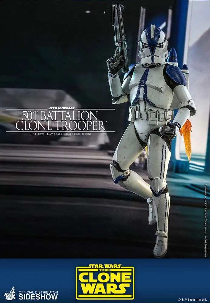 Star Wars The Clone Wars 1/6 501st Battalion Clone Trooper akciófigura 30 cm termékfotó