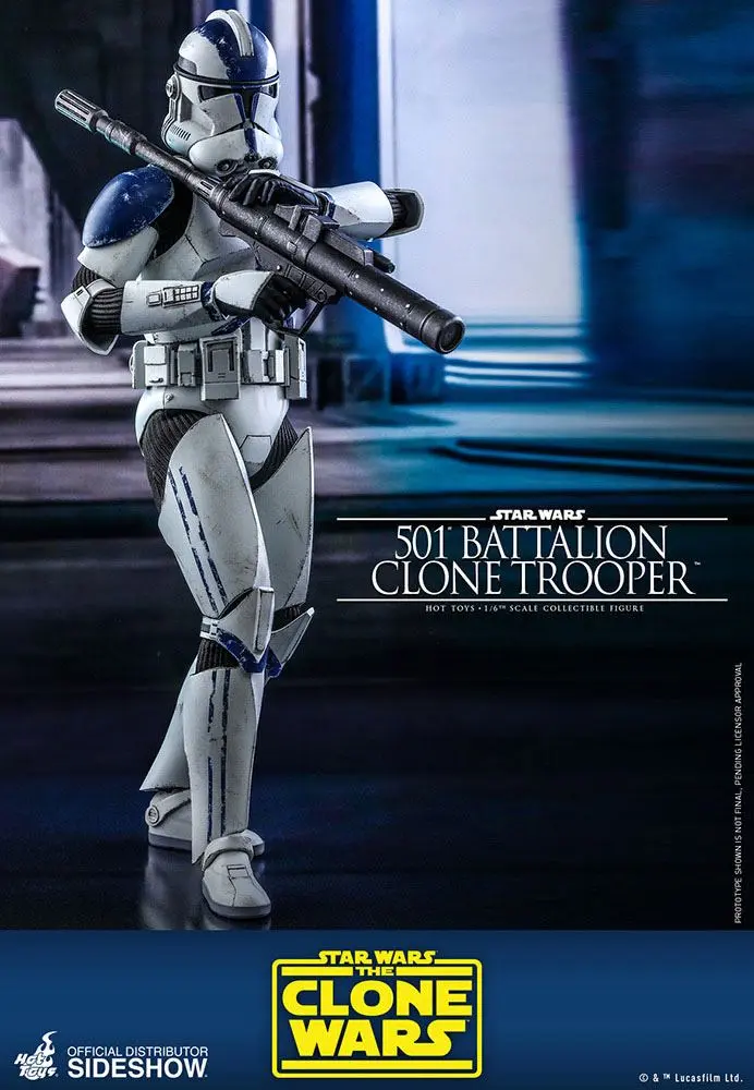 Star Wars The Clone Wars 1/6 501st Battalion Clone Trooper akciófigura 30 cm termékfotó