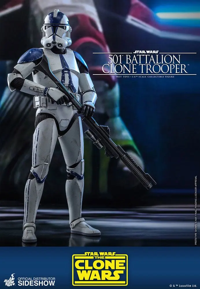 Star Wars The Clone Wars 1/6 501st Battalion Clone Trooper akciófigura 30 cm termékfotó