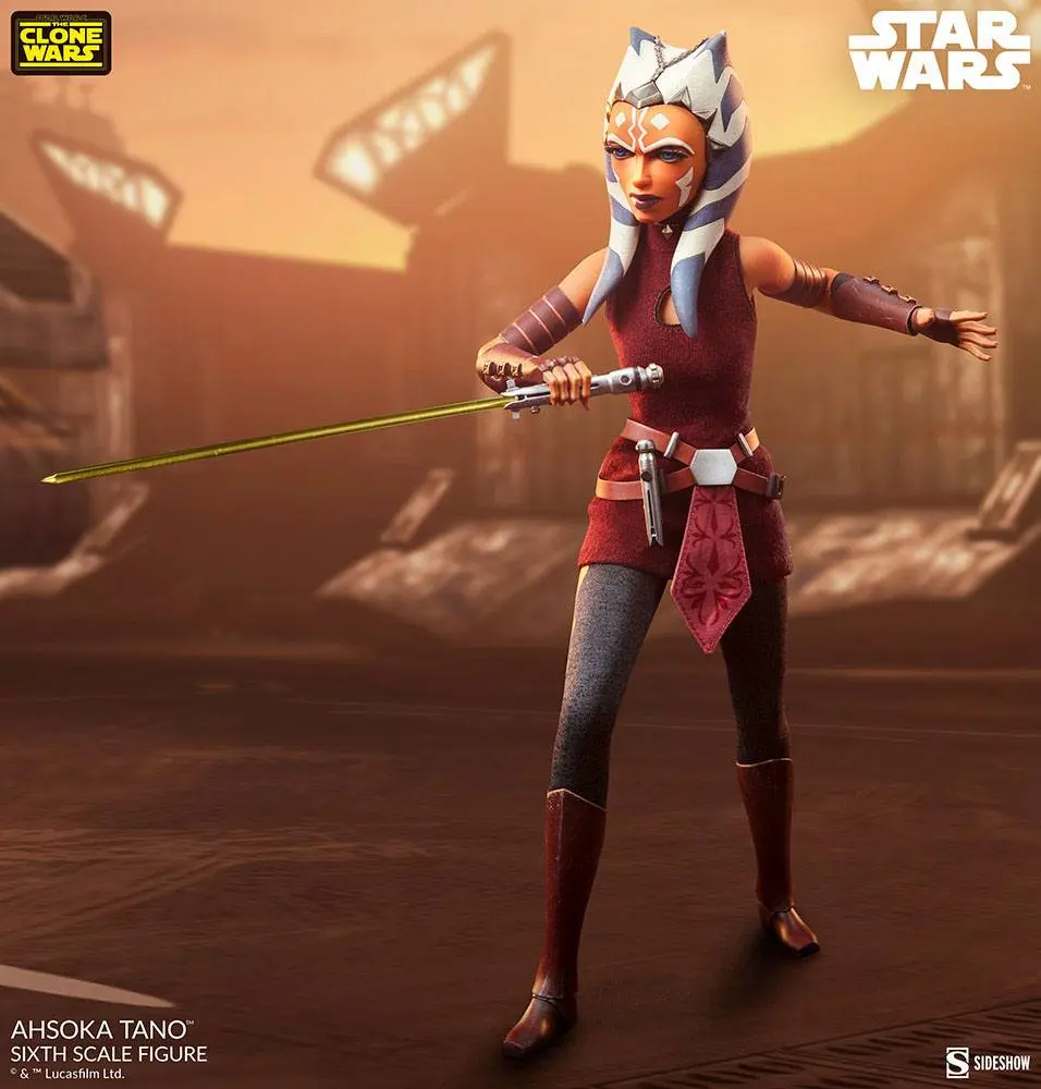 Star Wars The Clone Wars 1/6 Ahsoka Tano akciófigura 27 cm termékfotó