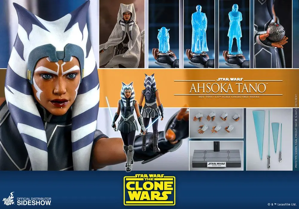 Star Wars The Clone Wars 1/6 Ahsoka Tano akciófigura 29 cm termékfotó