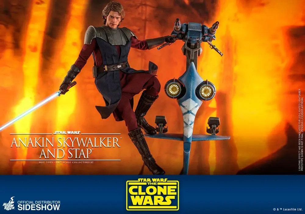 Star Wars The Clone Wars 1/6 Anakin Skywalker & STAP akciófigura 31 cm termékfotó