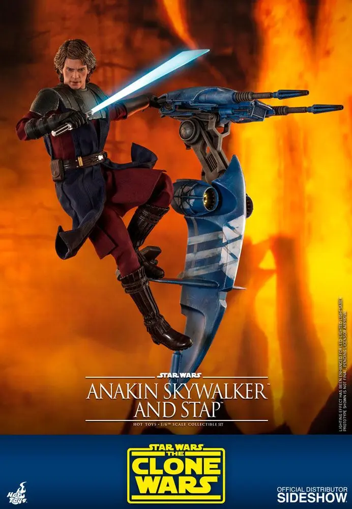 Star Wars The Clone Wars 1/6 Anakin Skywalker & STAP akciófigura 31 cm termékfotó