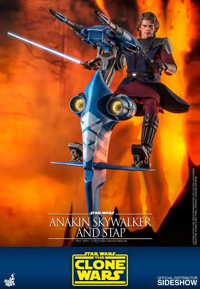 Star Wars The Clone Wars 1/6 Anakin Skywalker & STAP akciófigura 31 cm termékfotó